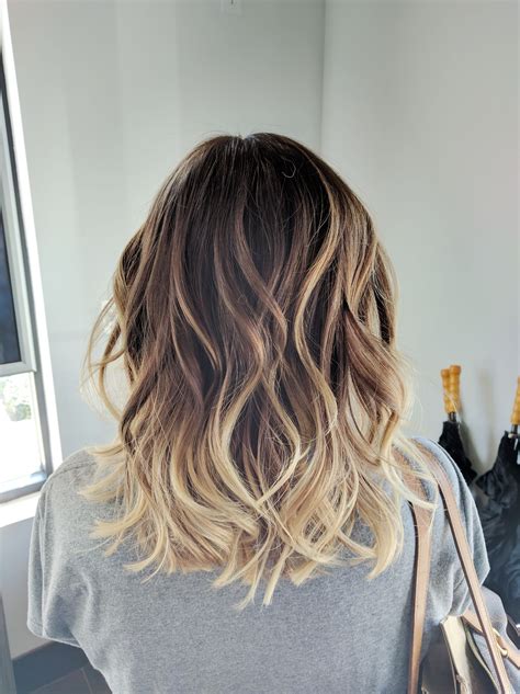 dark blonde hair with ombre|ombre hair medium length blonde.